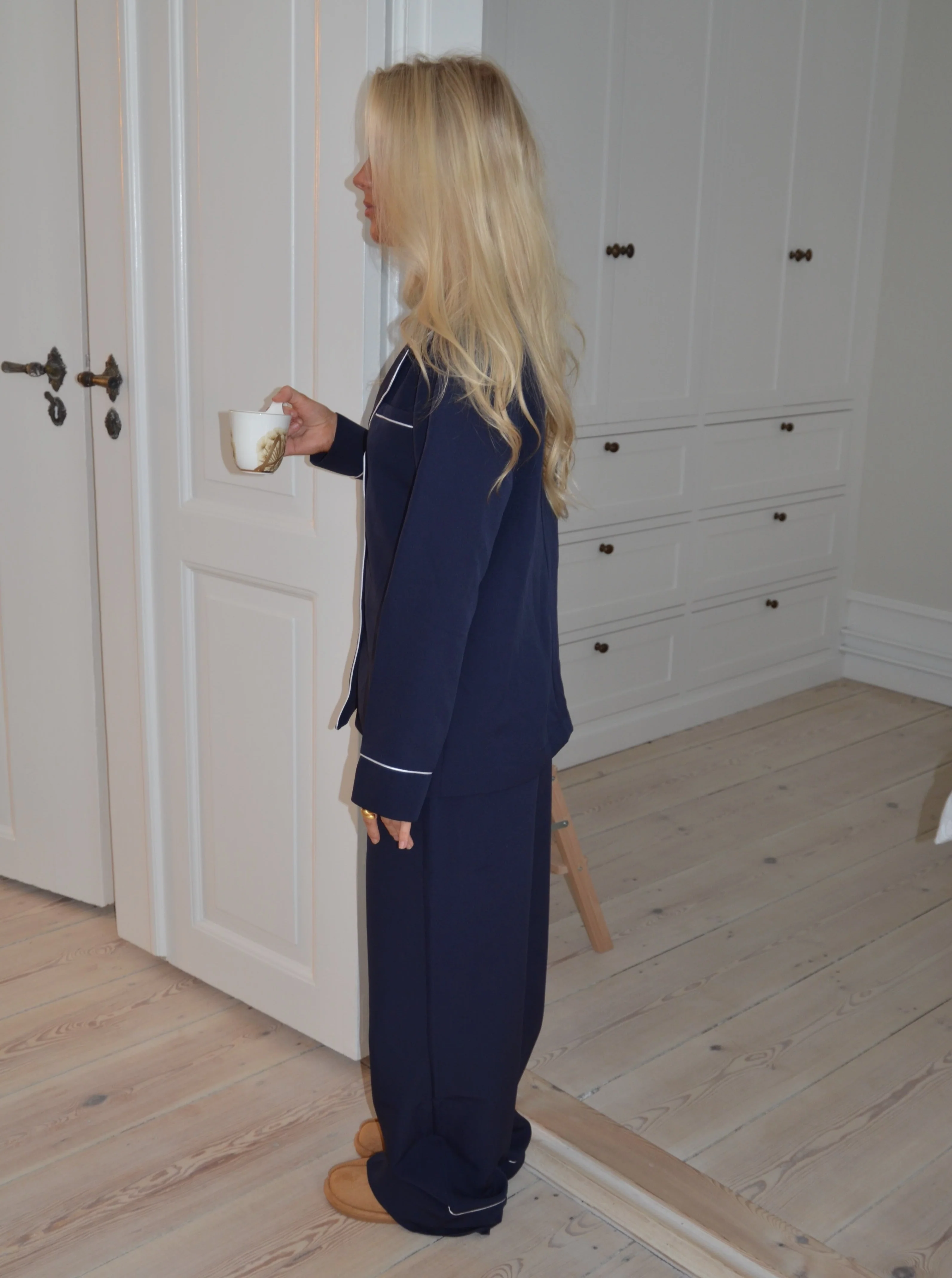 Aurelia pyjamasskjorte - Navy - Image 7