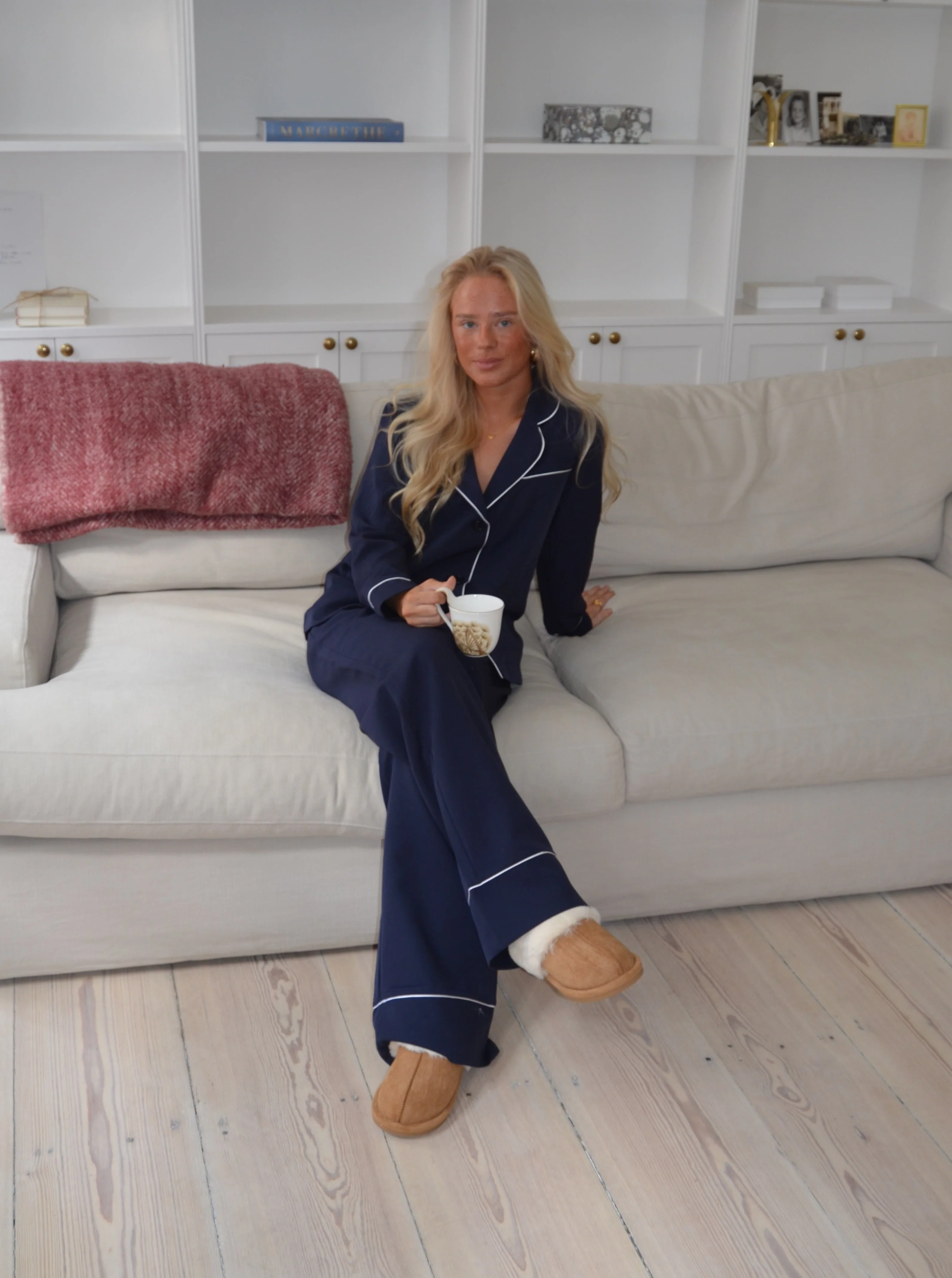 Aurelia pyjamasskjorte - Navy - Image 9