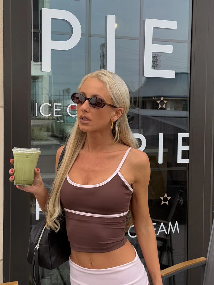 Essential tank top - Espresso/candyfloss - Image 3