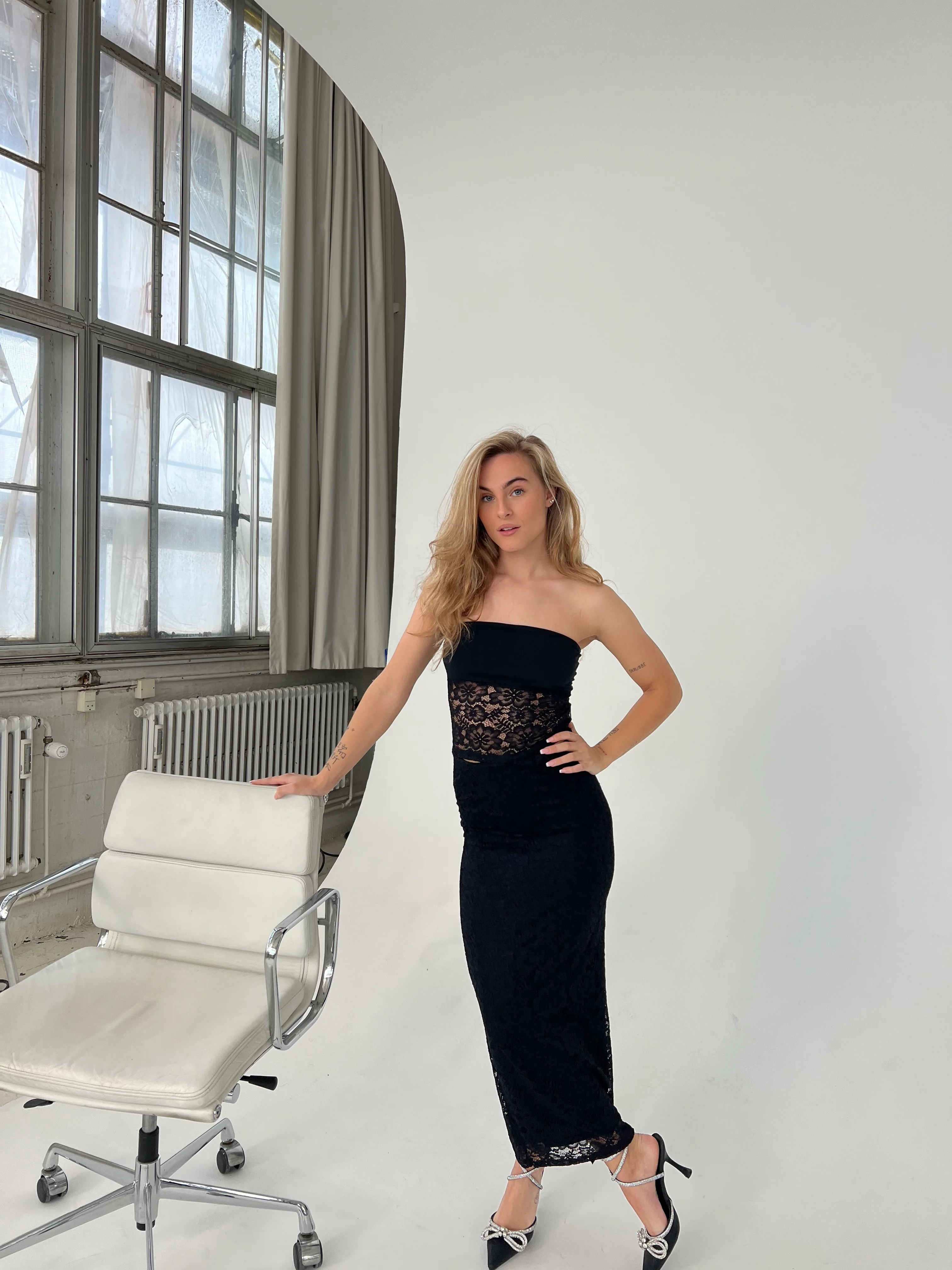 Zera tubetop i blonde - Sort - Image 18