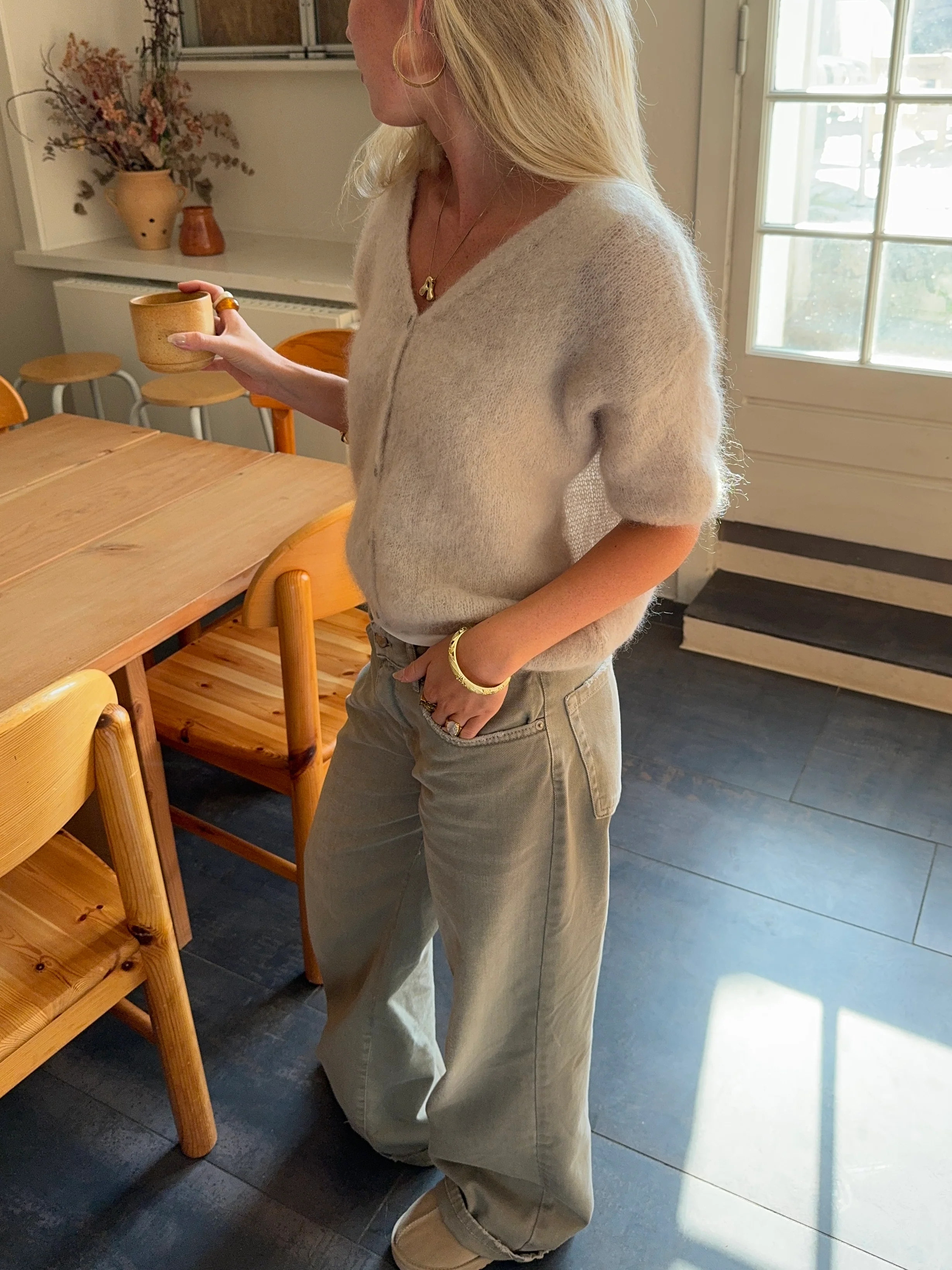 Annaly mohair cardigan - Beige - Image 10