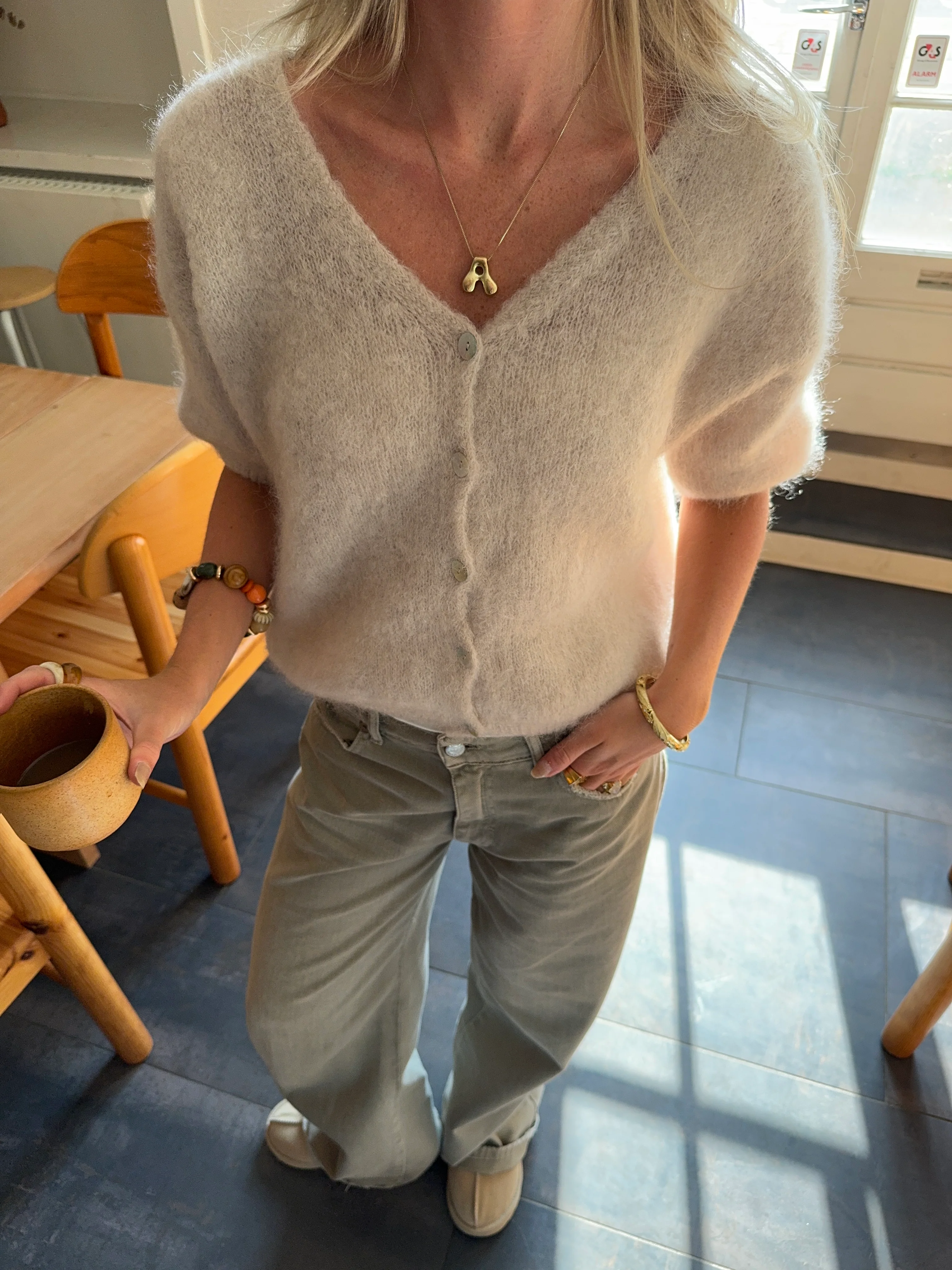 Annaly mohair cardigan - Beige - Image 2