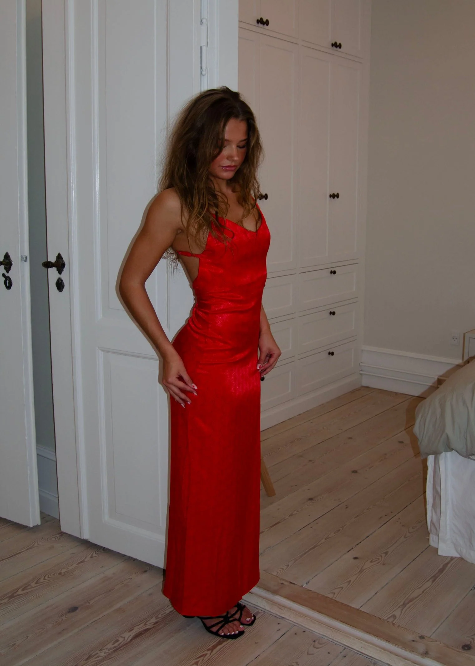 Sirena maxikjole - Rød - Image 3