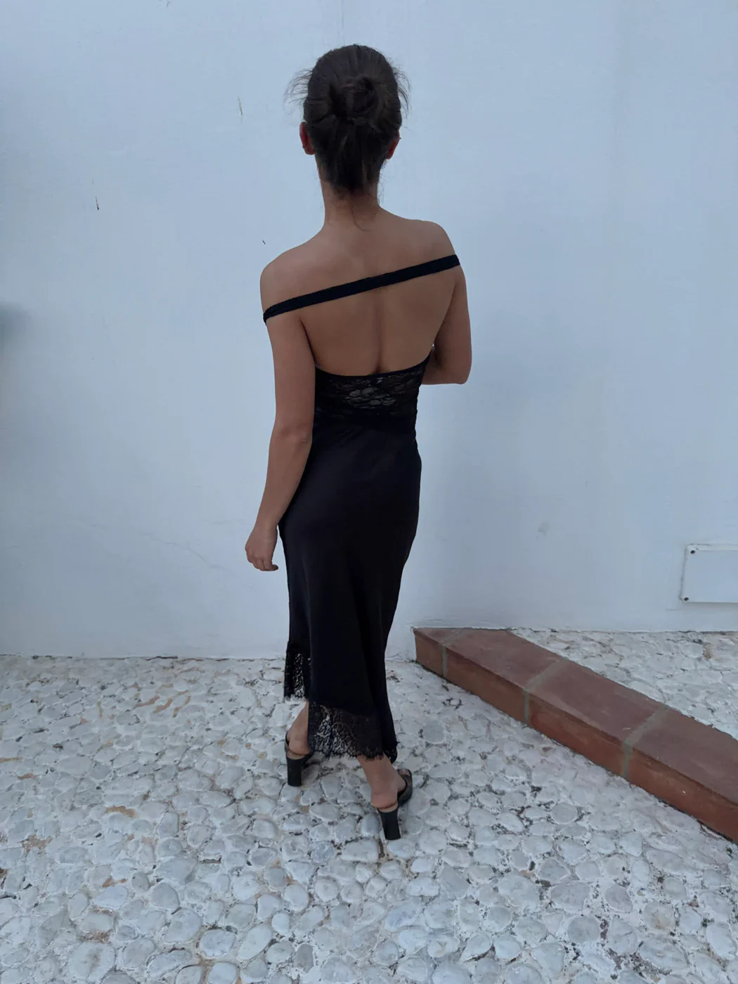 Nicoline off shoulder-top i blonde - Sort - Image 5