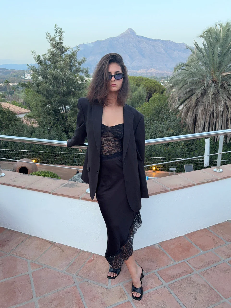 Nicoline off shoulder-top i blonde - Sort - Image 6