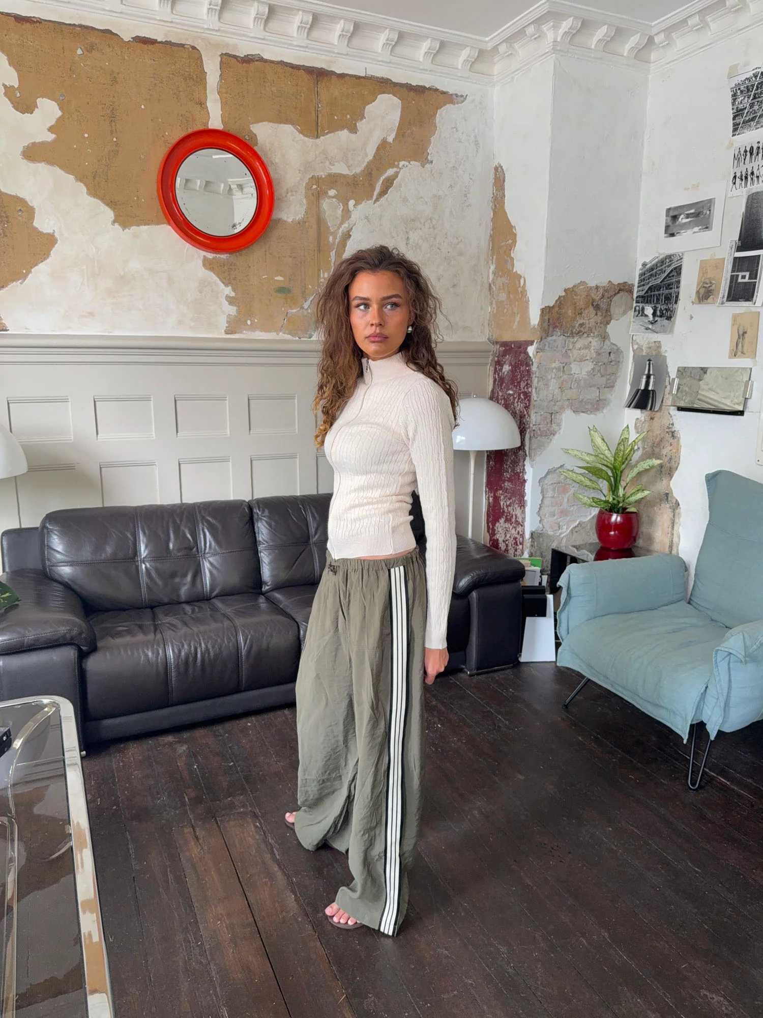 Carly kabelstrik med lynlĂĄs - Off white - Image 9