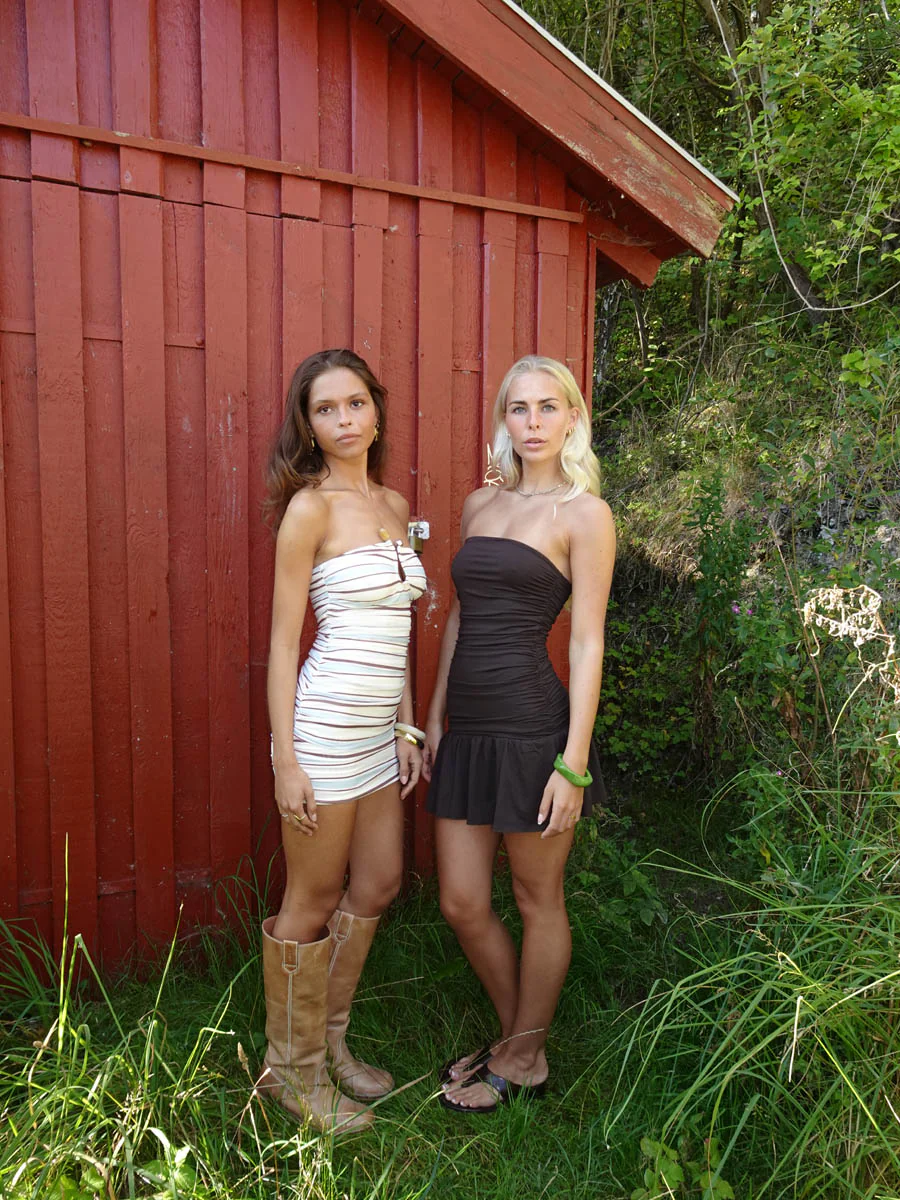 Audria minikjole - Brun/blå - Image 8