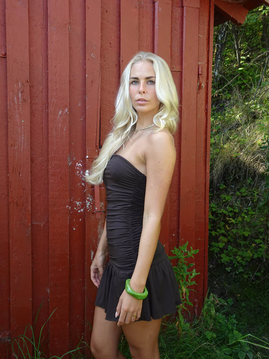 Lollie minikjole - Brun - Image 5