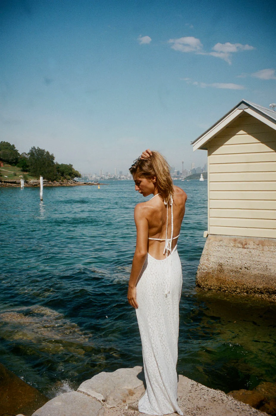 Sesia maxi blondekjole - Hvid - Image 6
