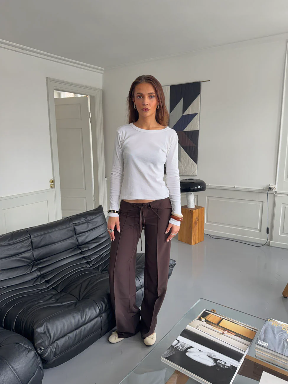 Roleo langærmet bluse - Hvid - Image 2