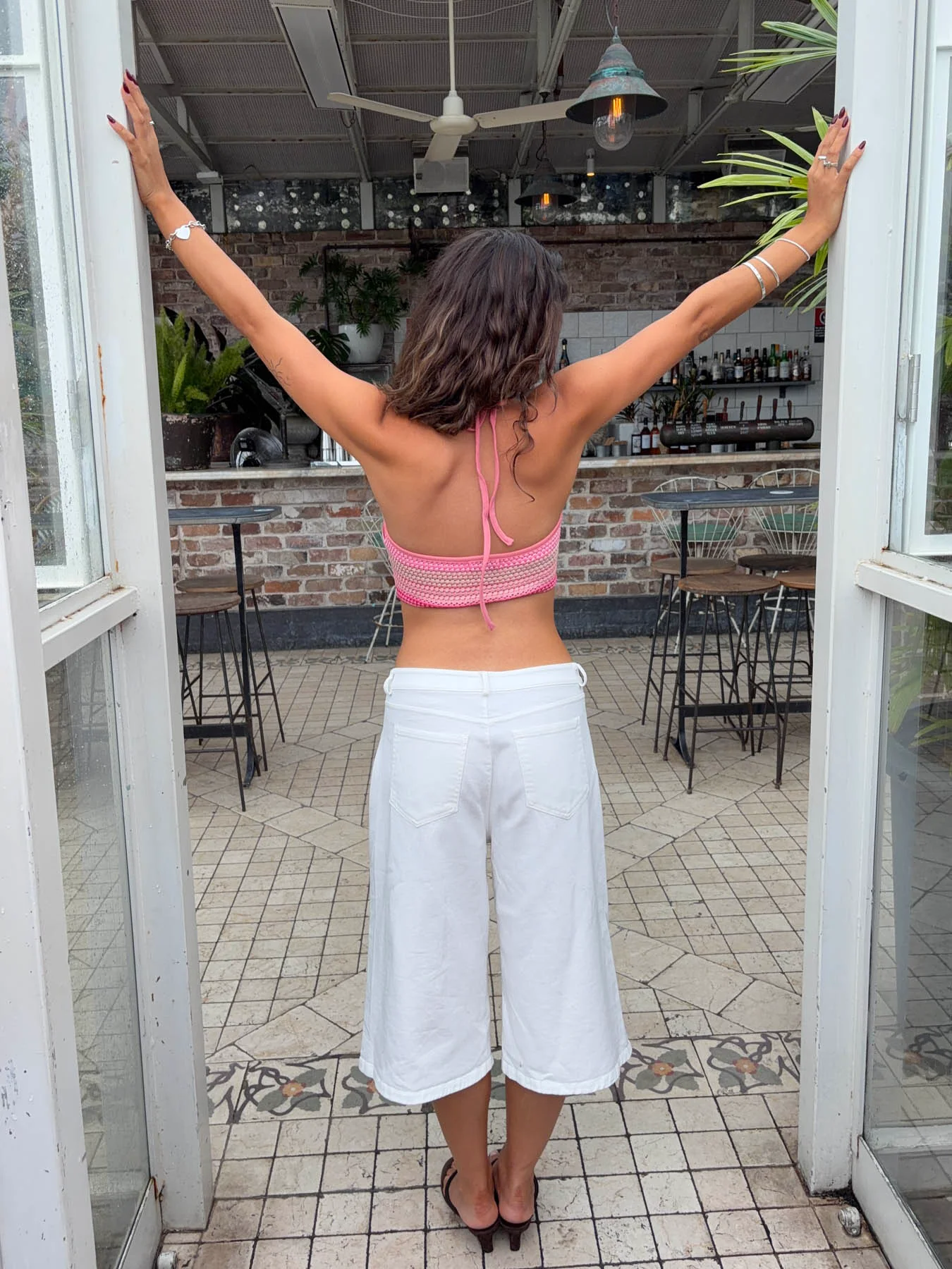 Yari halterneck top - Pink - Image 10