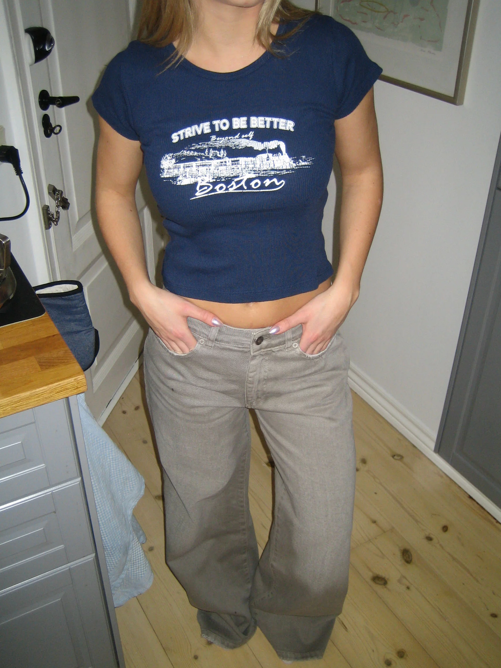"Strive to be better" t-shirt - Navy - Image 3