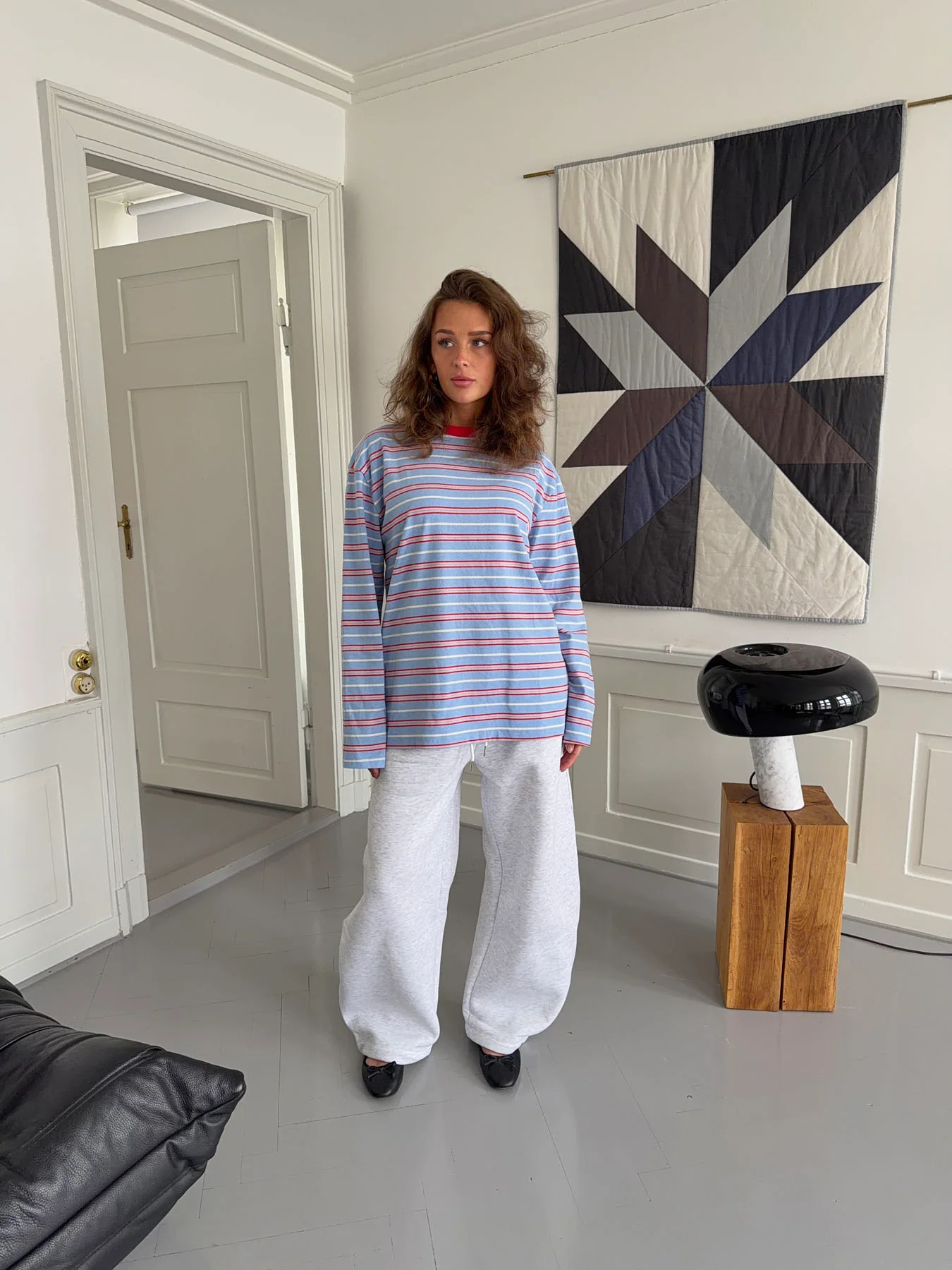 Vera bluse med striber - Rød/hvid/blå - Image 3