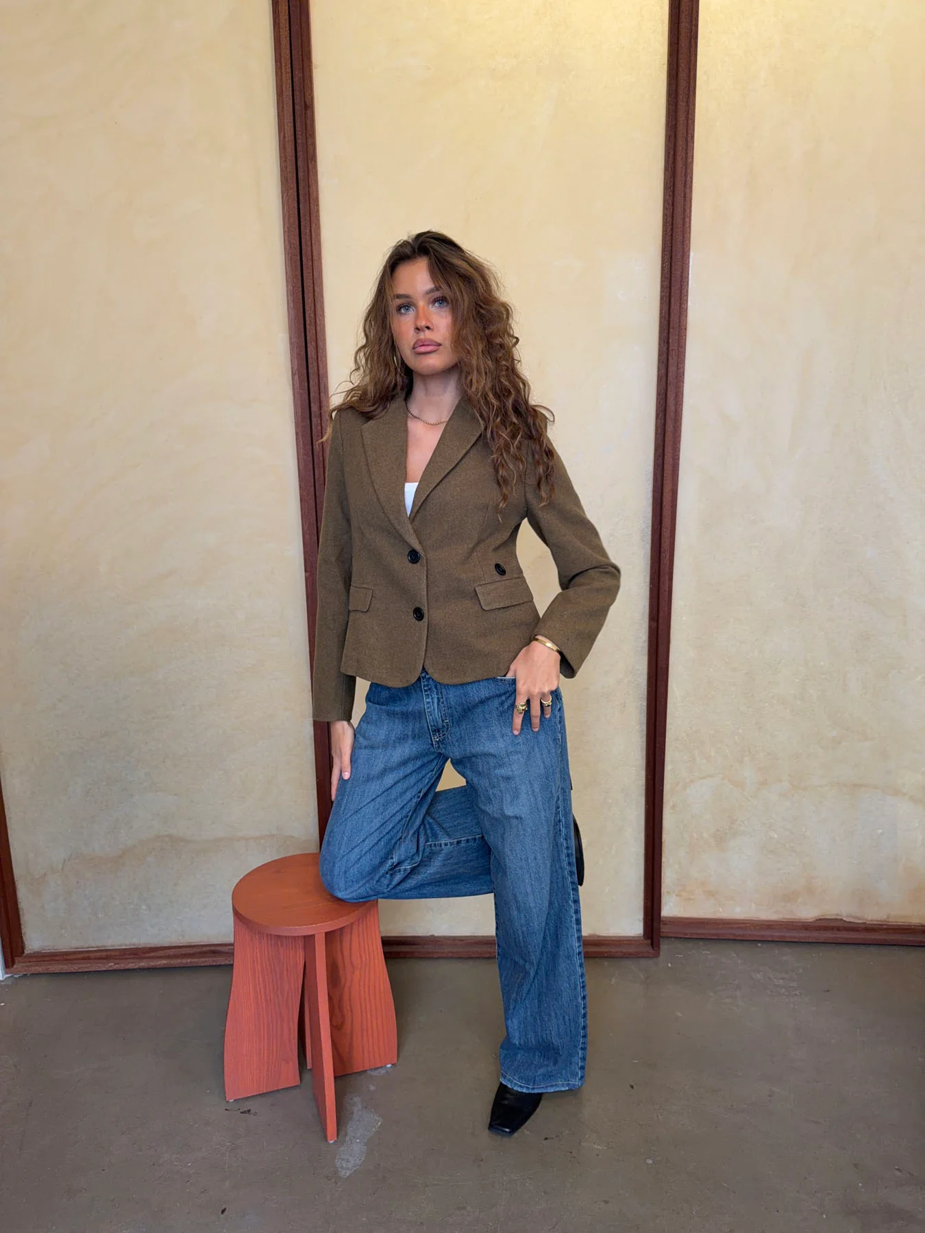 Anahita kort blazer - Kaki - Image 5