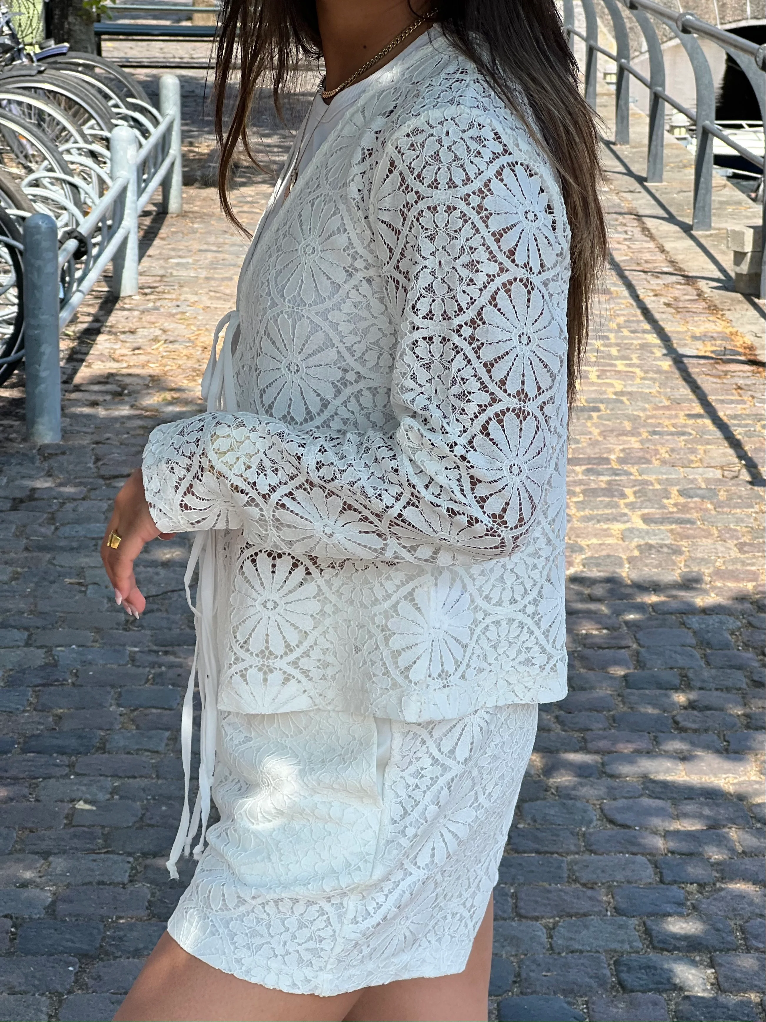 Angelina blondebluse - Hvid - Image 10