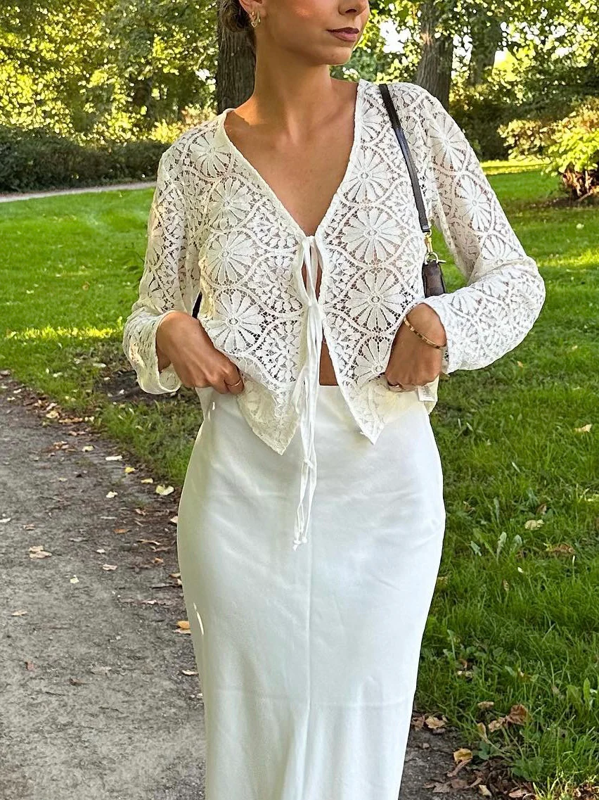 Angelina blondebluse - Hvid - Image 12
