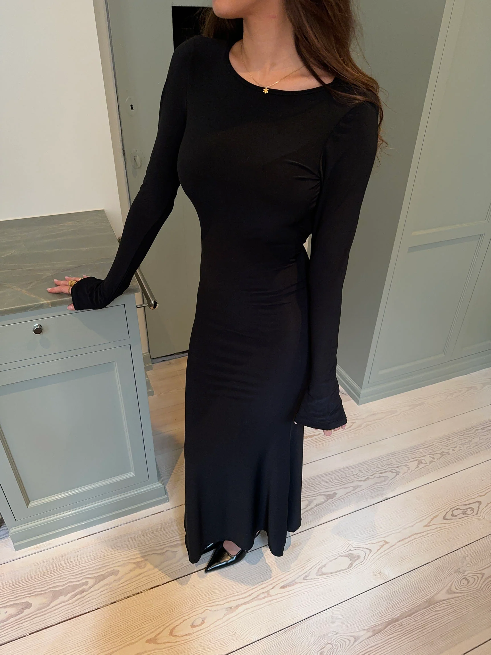 Lisa maxikjole - Sort - Image 4