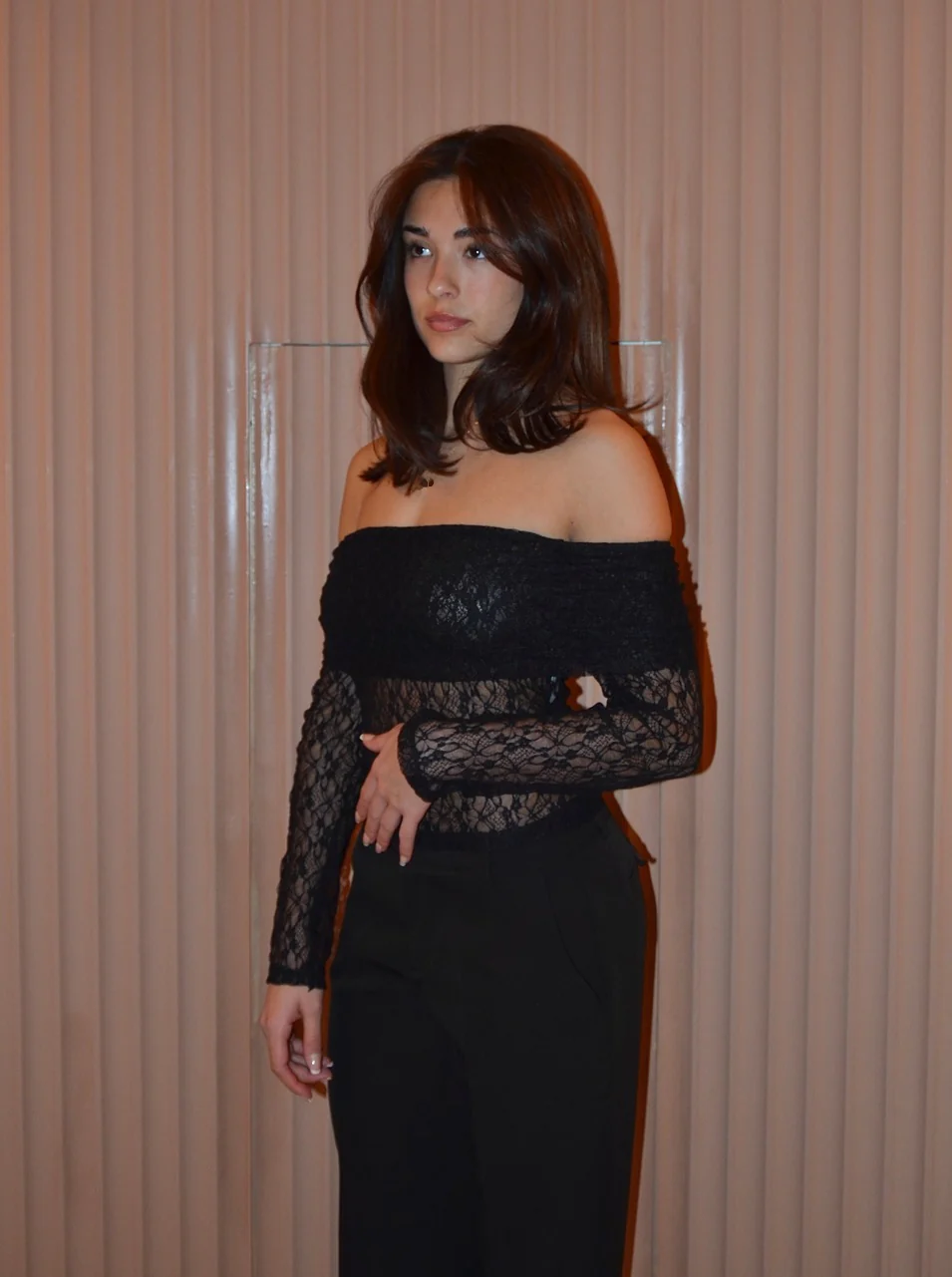 Jennie blonde off shoulder bluse - Sort - Image 6