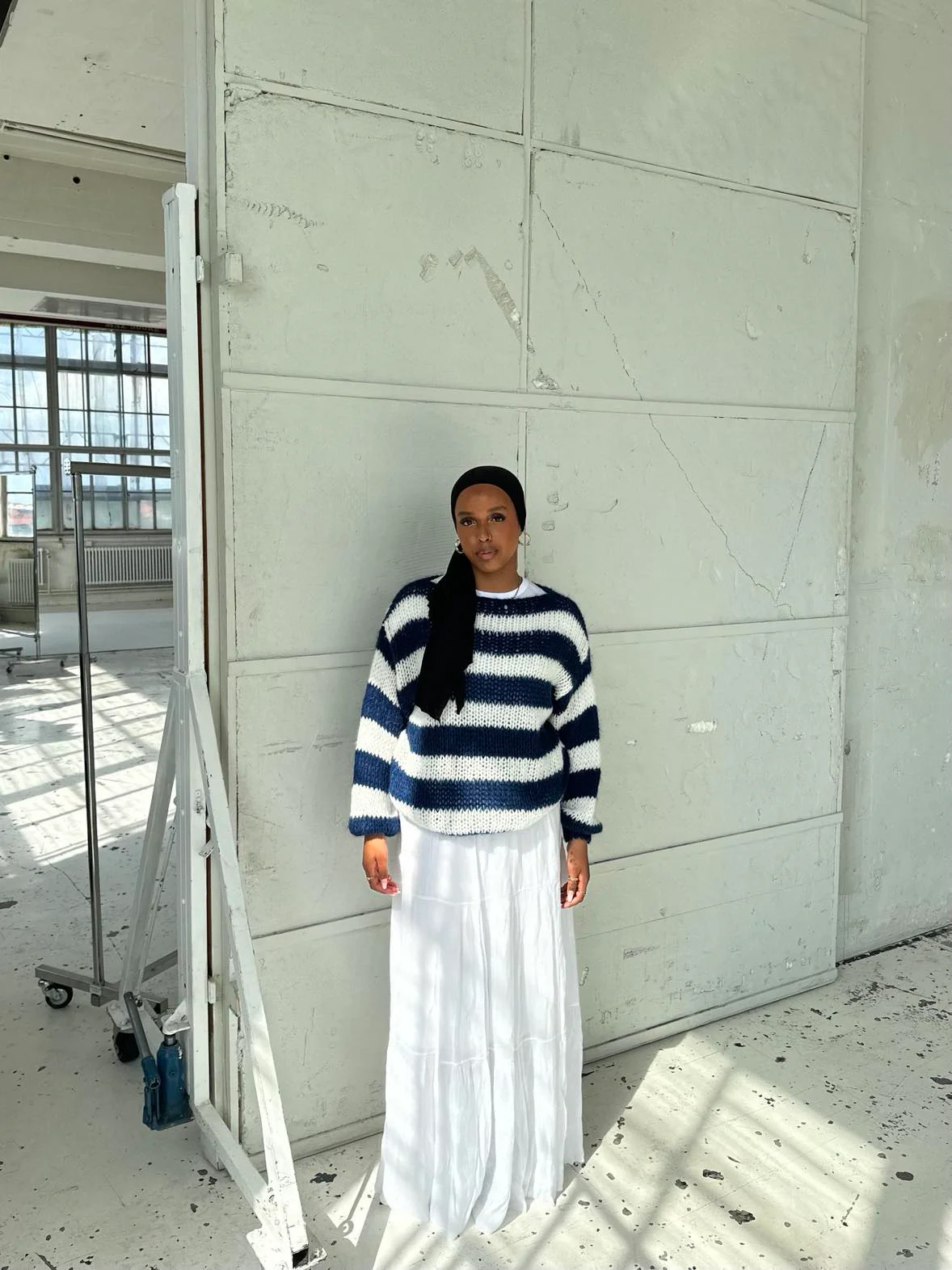 Kiera lang nederdel - Hvid - Image 4