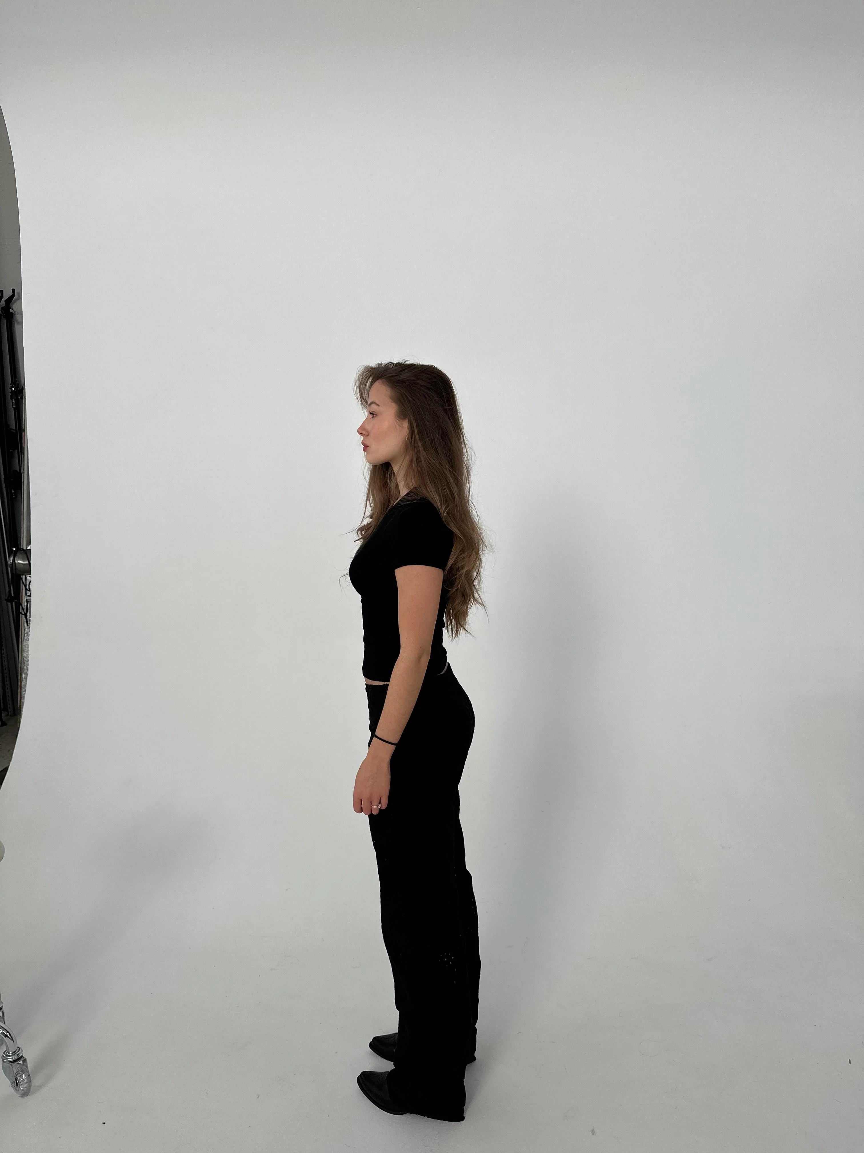 Lilia bukser i broderie anglaise - Sort - Image 15