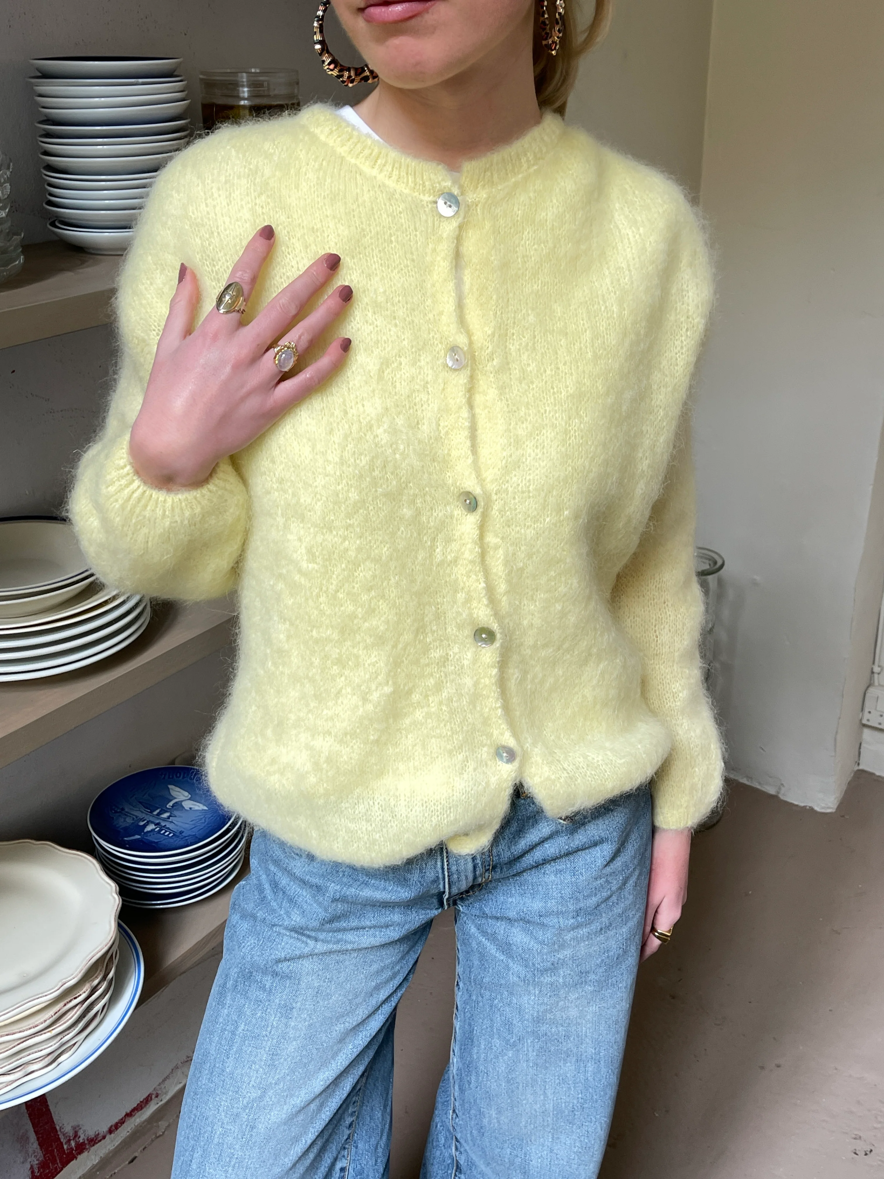 Jamilla mohair cardigan - Gul - Image 15
