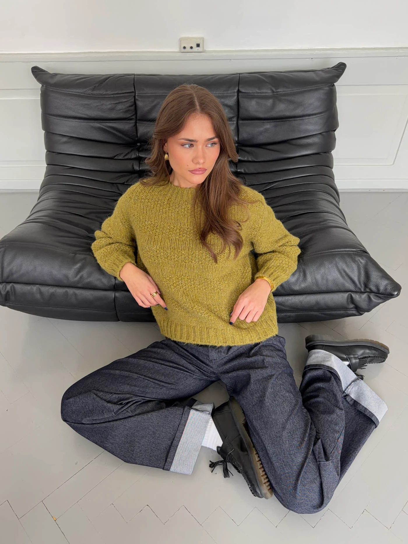 Nura striktrøje - Grøn - Image 6