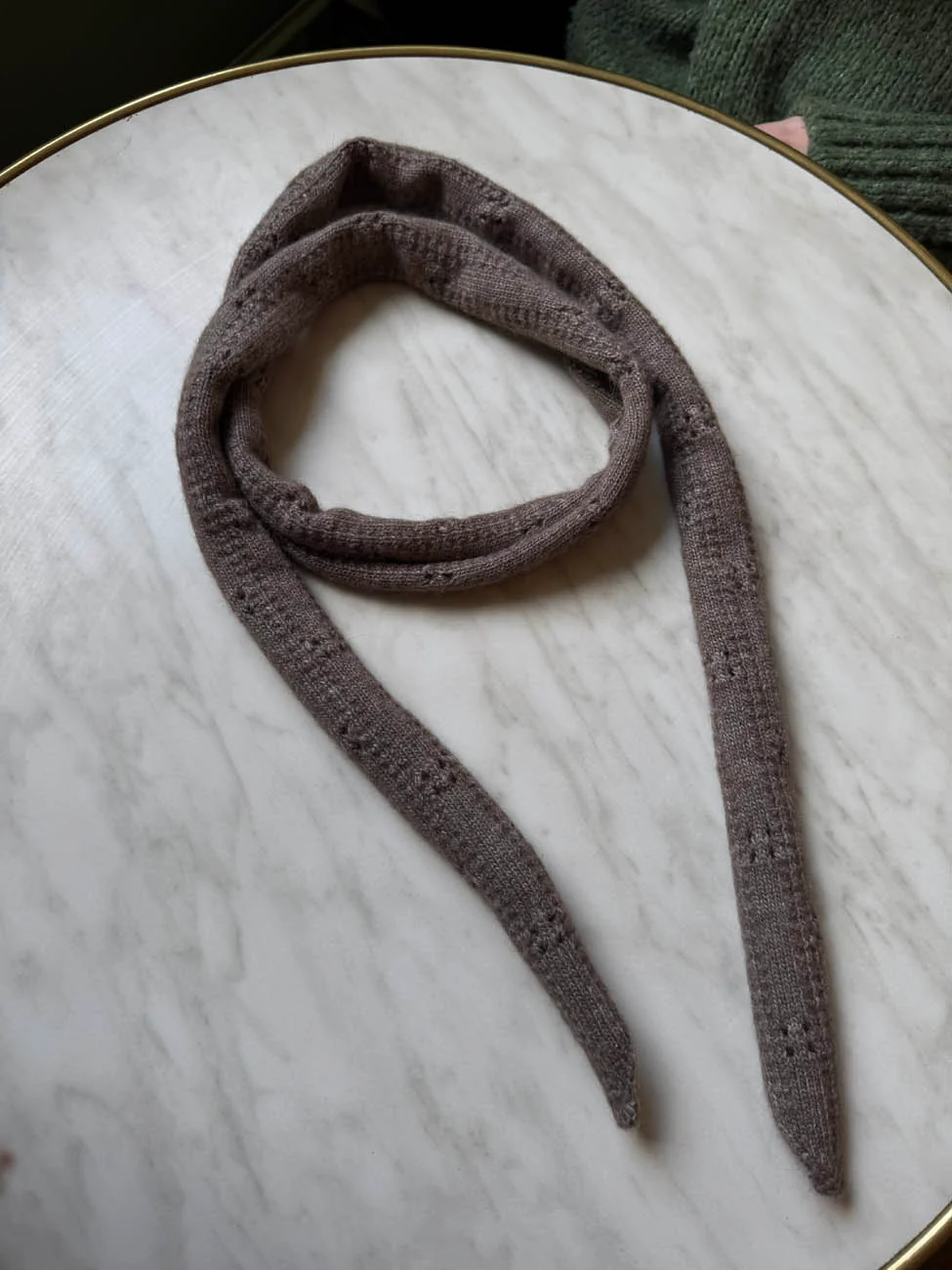 Tova halstørklæde - Taupe - Image 5