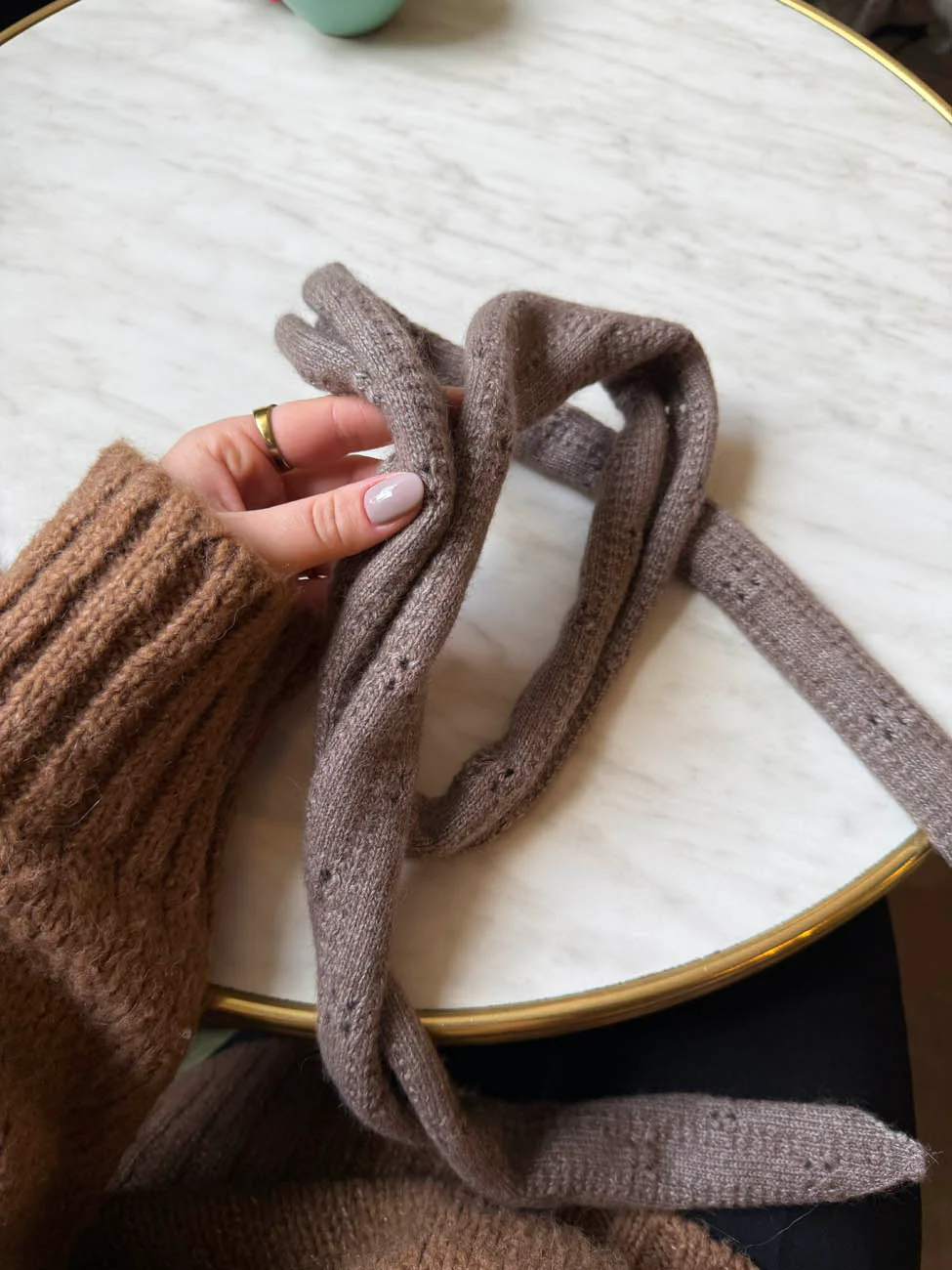 Tova halstørklæde - Taupe - Image 6
