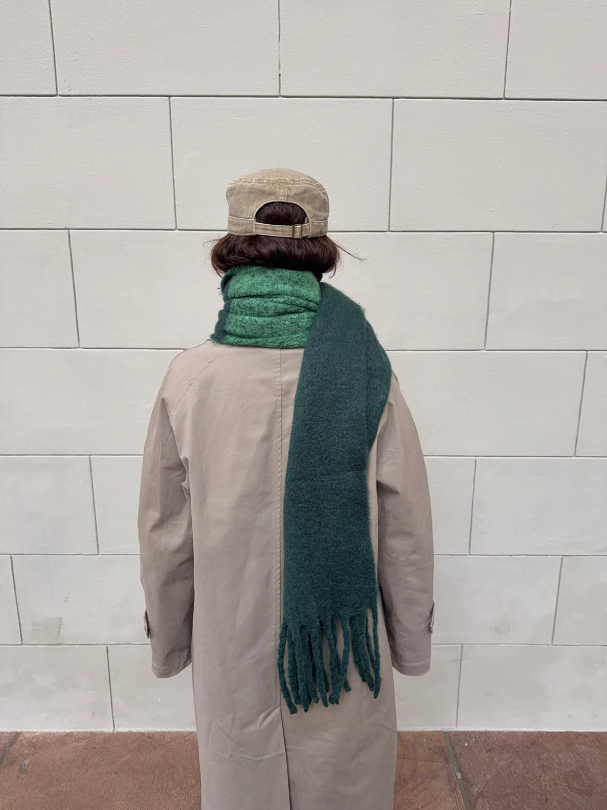 Gale tørklæde - Grøn/mørkegrøn - Image 2